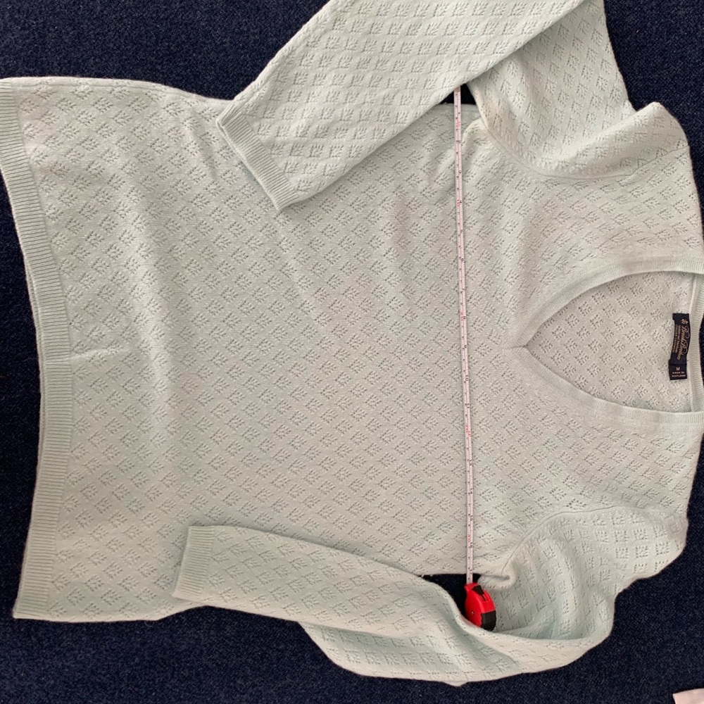 Brooks Brothers Italian Cashmere Sea Green Sweater